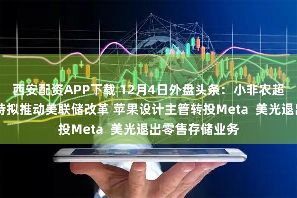 西安配资APP下载 12月4日外盘头条：小非农超预期降温 贝森特拟推动美联储改革 苹果设计主管转投Meta  美光退出零售存储业务